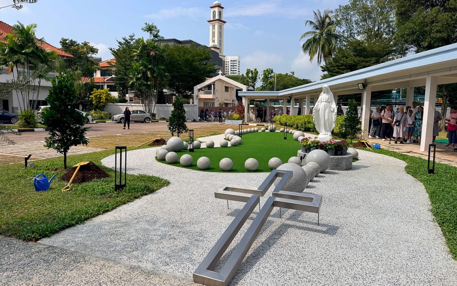 Opening of Rosary Garden
